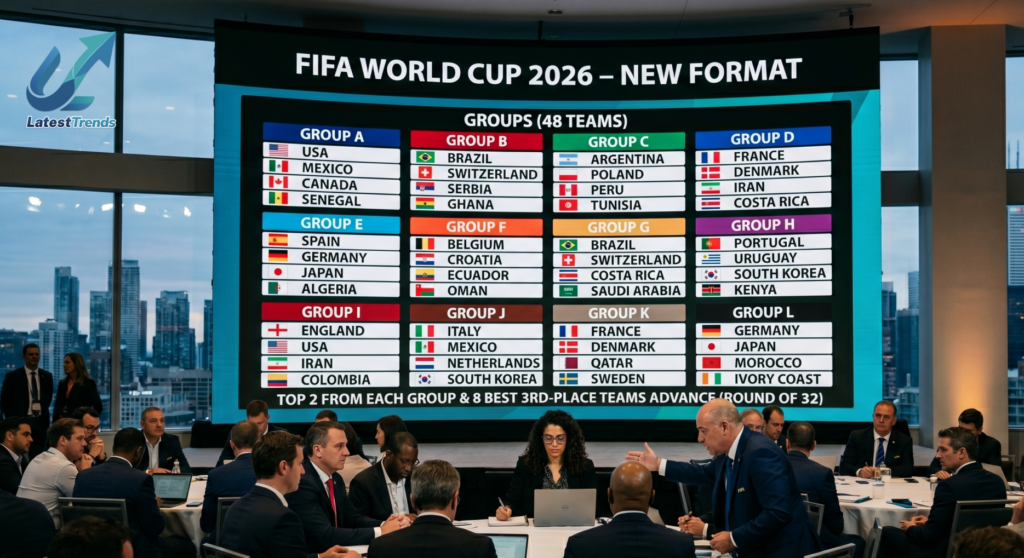 12 Groups of FIFA World Cup 2026