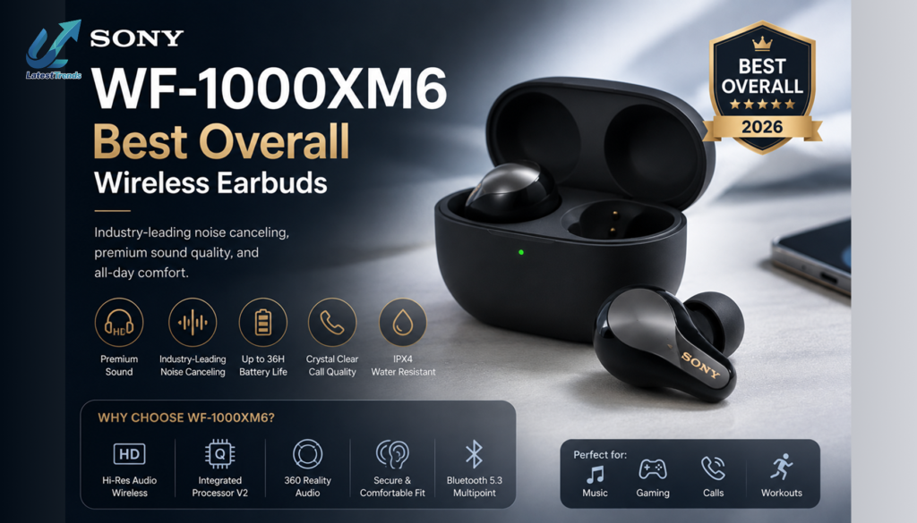 Sony WF-1000XM6 – One of the Top Wireless Earbuds