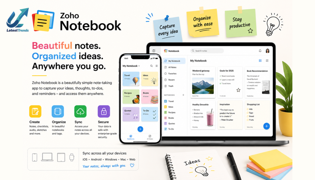 Zoho Notebook - one of the Best Note-Taking Apps