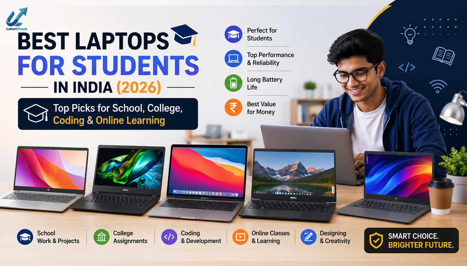 Best Laptops for Students in India (2026): Top Picks for School, College, Coding & Online Learning