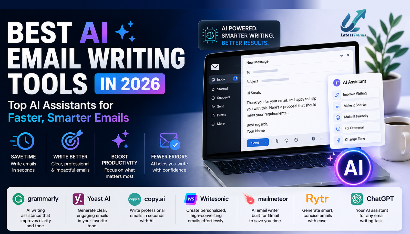 Best AI Email Writing Tools in 2026: Top AI Assistants for Faster, Smarter Emails