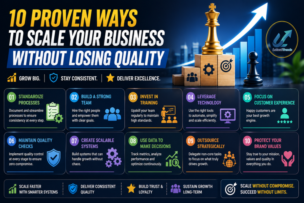 10 Proven Ways to Scale Your Business Without Losing Quality